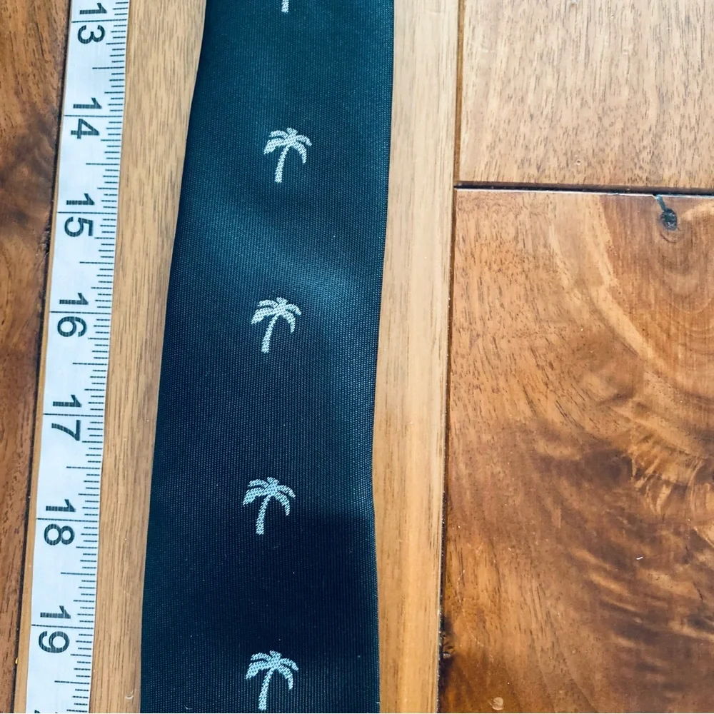 Craft + Flow Kids Palm Tree Tie Black and Grey